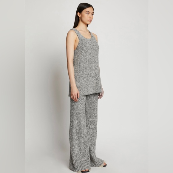 Proenza Schouler Melange Boucle Knit Tank size M grey black white BNWT - Picture 7 of 8